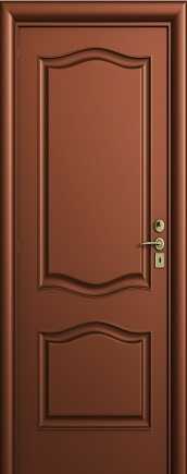 Классическая дверь из цельного дерева с округлыми гравировками, которая может использоваться как для внутренней двери, так и для двери, которая прорезает две отдельные зоны с противоположными функциями в Ашдоде и прилегающих районах.