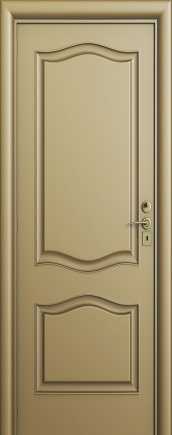 Classic solid wood door with rounded engravings that can be used as both an interior door and a door that cuts between two separate areas with opposite functionality in Ashdod and surrounding areas