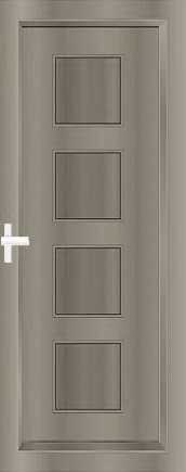 Door and special solid wood sculptures with the option of replacing them with different types of glass.